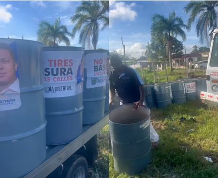 ENTREGA DE TANQUES DE BASURA
